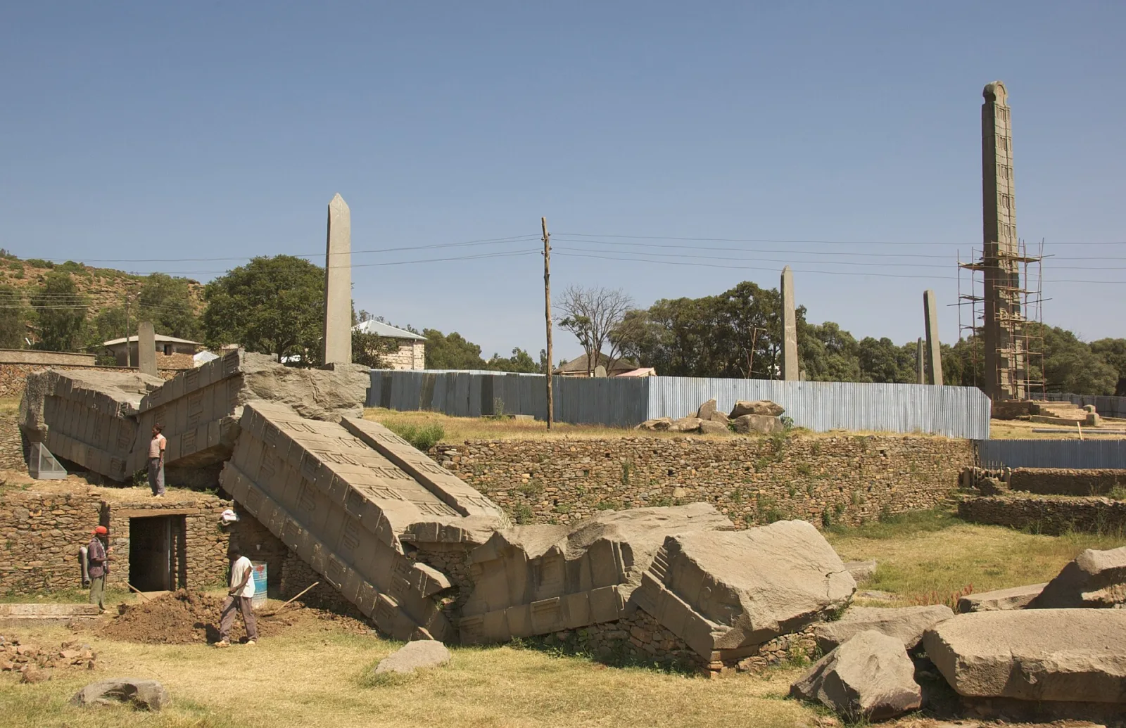 Ancient carved stelae in the northern field at Aksum